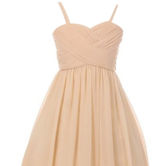 Little Toddler Dress Chiffon Pageant Easter Wedding Pageant Girl Dress Ivory 4 - Picture 2 of 9